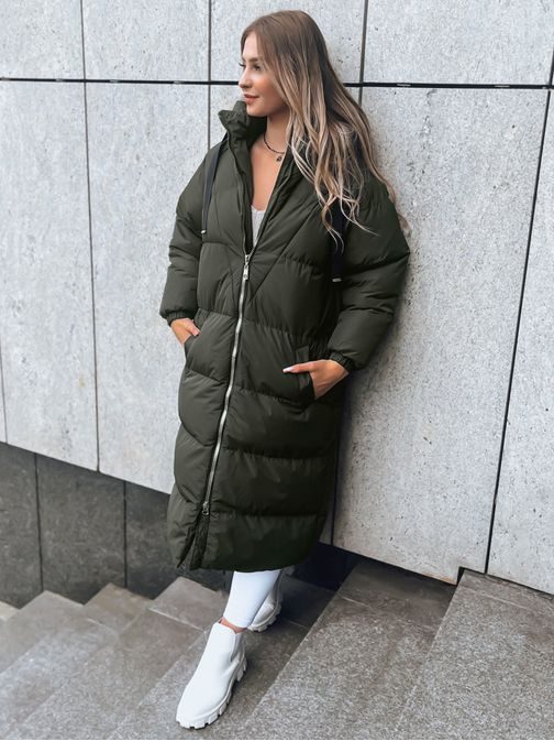 Jedinečná dámska zelená zimná bunda Cozyseason