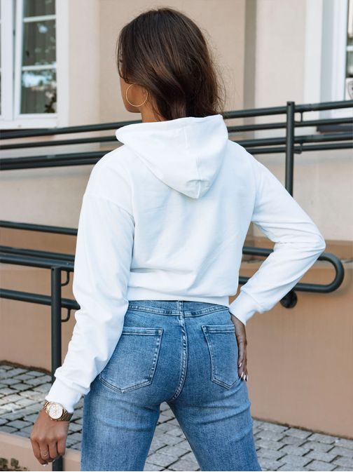 Trendy dámska biela mikina Trendhood