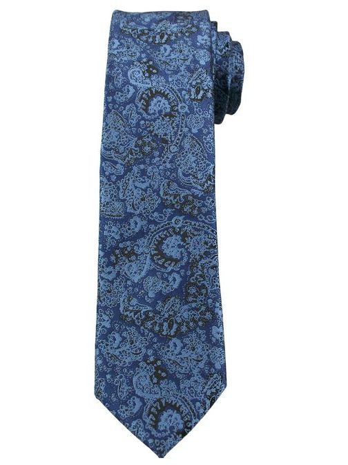 Nádherná vzorovaná kravata modrá