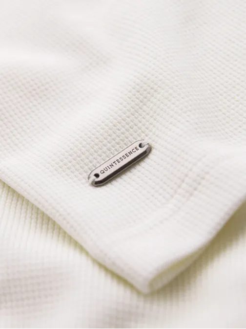 Úpletové biele pánske tričko V1 TSCT-0197