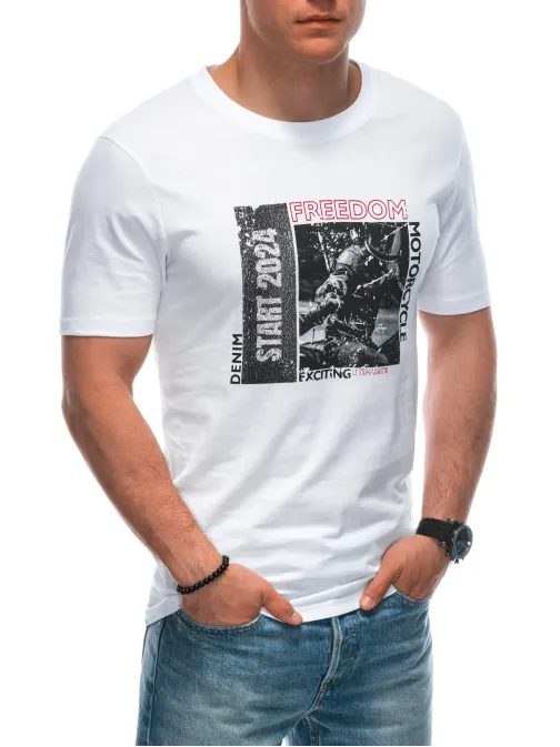 Trendy biele tričko s nápisom S1952
