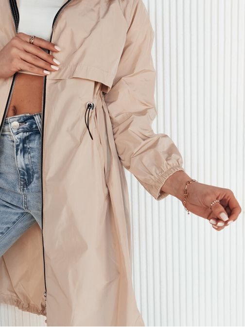 Trendy dámska béžová parka Wolina