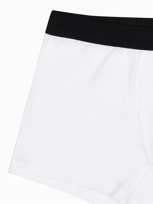 Štýlové biele boxerky U286