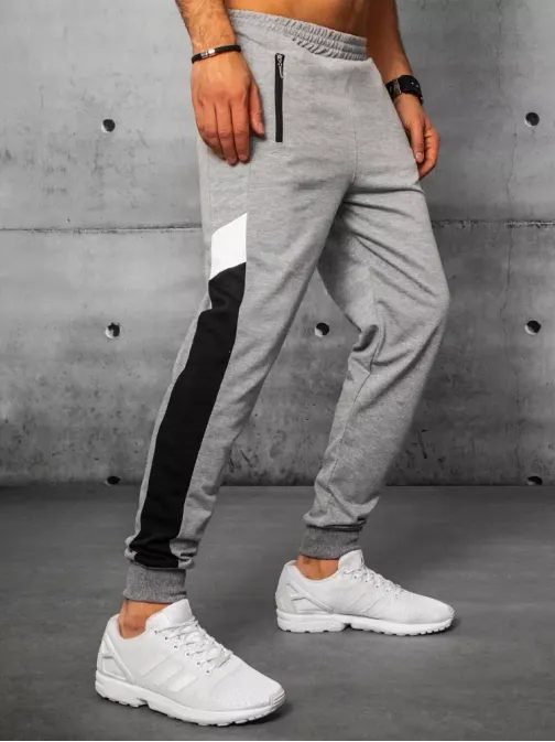 Trendové tepláky v svetlo šedej farbe