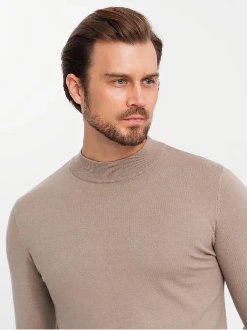 Trendy béžový polorolák V3 SWTN-0125