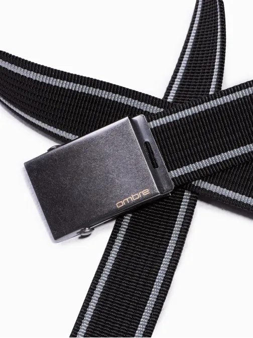 Čierny pánsky opasok A028