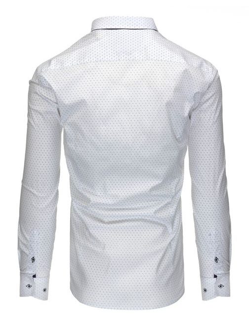 Elegantná biela pánska košeľa slim fit strihu