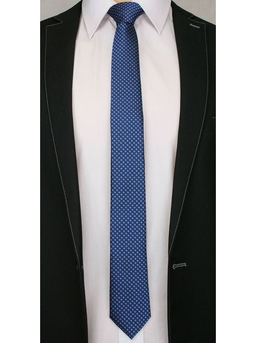 Elegantná kvietkovaná kravata granátová
