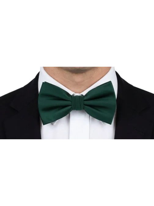 Elegantný tmavozelený pánsky motýlik