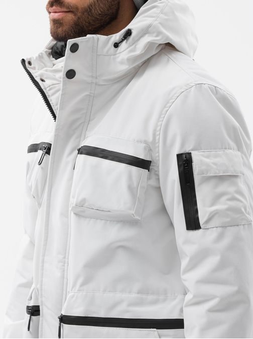 Originálna biela bunda na zimu C450