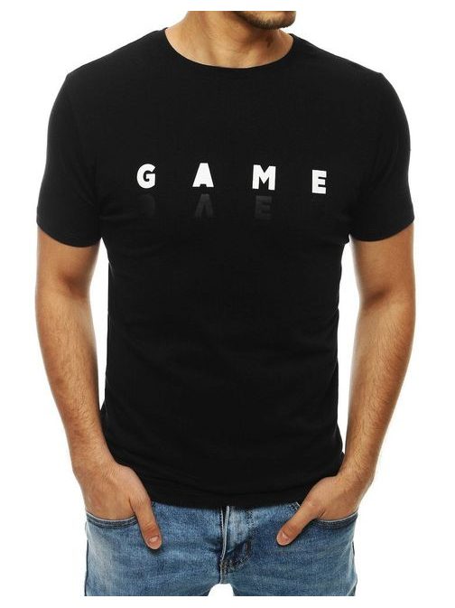 Čierne tričko s nápisom GAME OVER