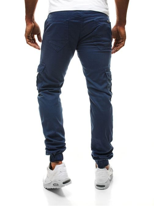 Granátovo-modré pánske nohavice JNS