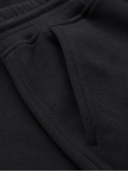 Úpletové čierne pánske kraťasy V2 SRSK-0124