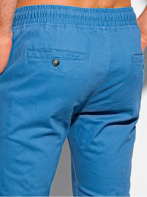 Pohodlné modré jogger nohavice P1091