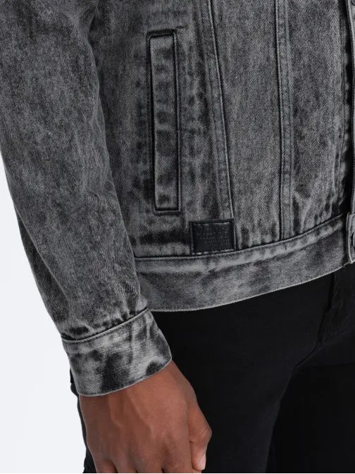 Grafitová prechodná rifľová bunda V5 JADJ-0123