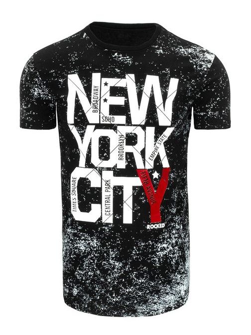 Originálne čierne tričko NEW YORK CITY