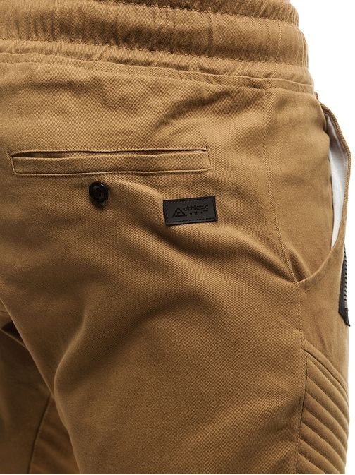 Karamelové chinos joggery OZONEE A/0952