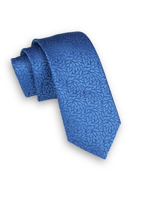 Modrá vzorovaná pánska kravata