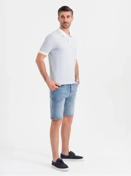 Klasické svetlomodré rifľové kraťasy V2 SRDS-0171