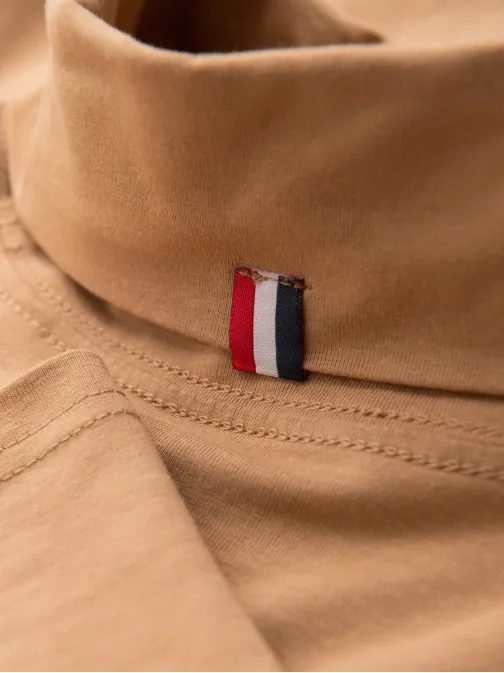 Moderný svetlohnedý pánsky rolák V5 LSCL-0130