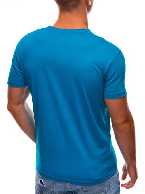 Tričko v modrej farbe s nápisom Original S1486