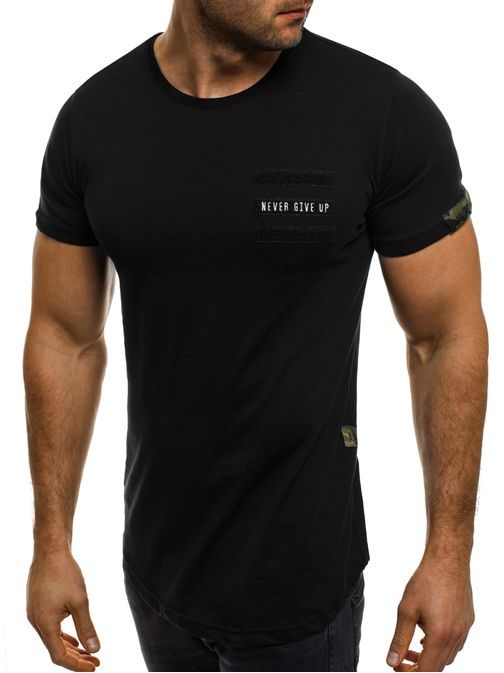 Športové jednoduché tričko v čiernom prevedení BREEZY 505BT