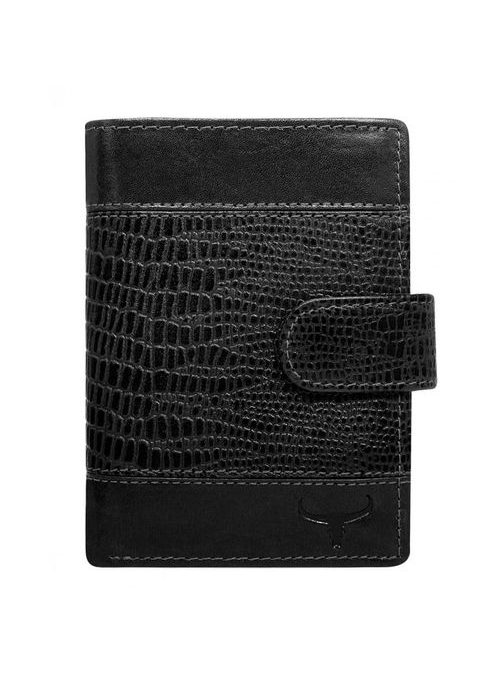 Originálna čierna kožená peňaženka Buffalo