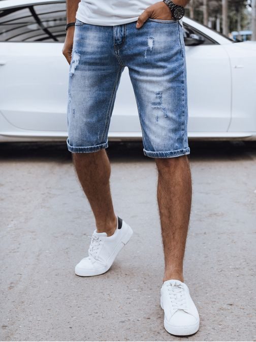 Fantastické svetlo modré rifľové kraťasy