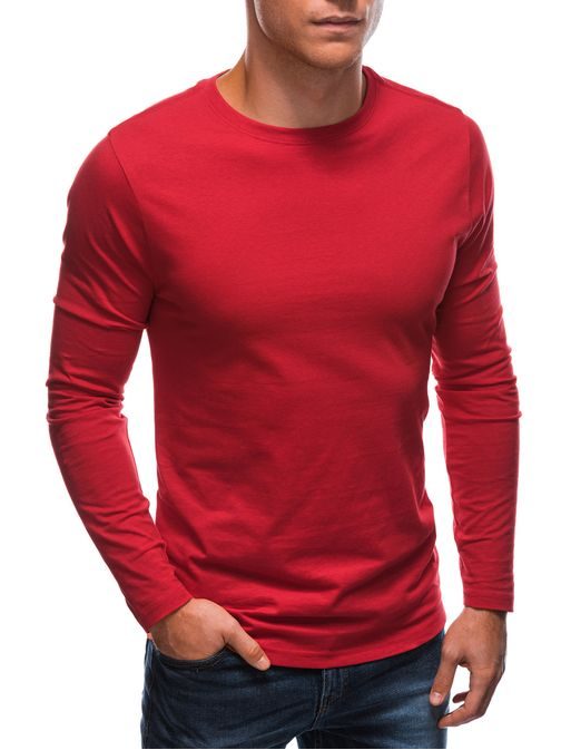 Červené bavlnené tričko L148
