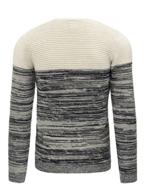Šedo - béžový pánsky sveter