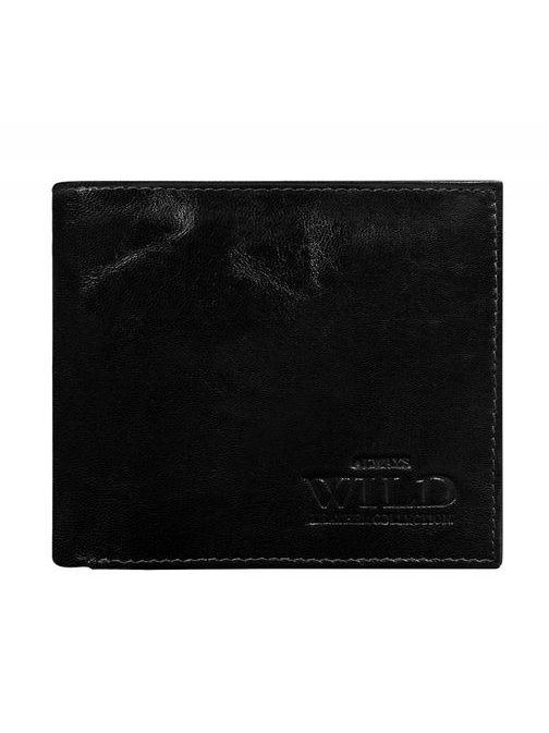 Praktická čierna pánska peňaženka Wild