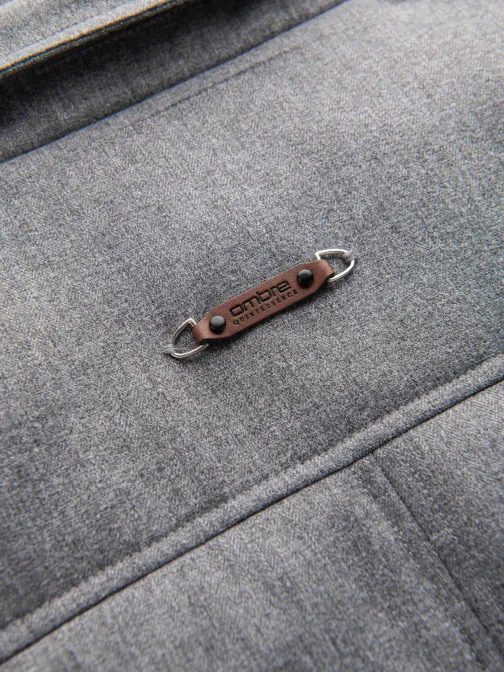 Jedinečná melírovaná šedá bunda  V1 JALP-0170