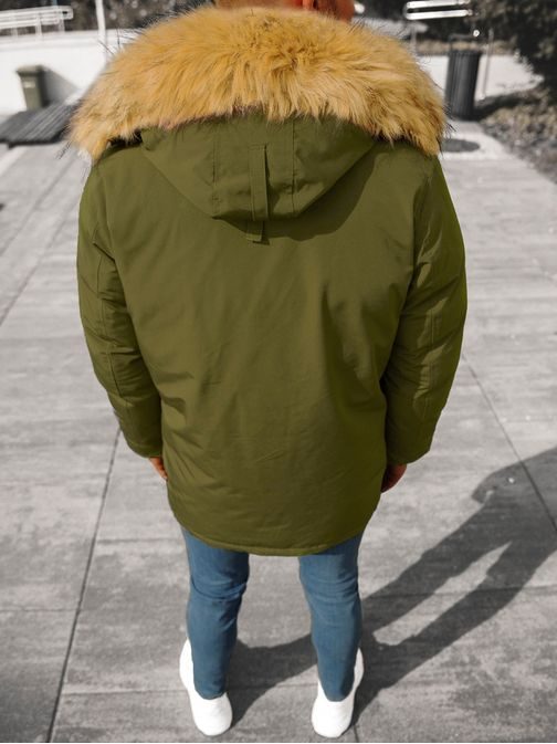 Zelená parka v štýlovom prevedení JB/JP1173/8Z