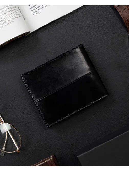 Trendy čierna pánska peňaženka Rovicky