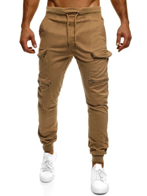 Kamelové trendy joggery   ATHLETIC 475