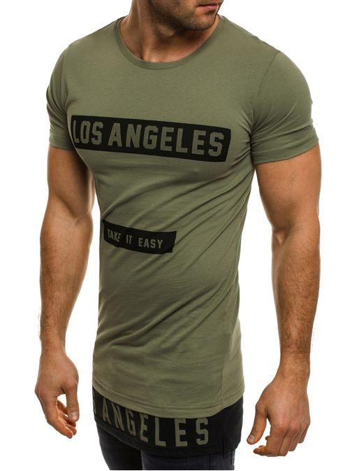 Trendové zelené tričko ATHLETIC 1096