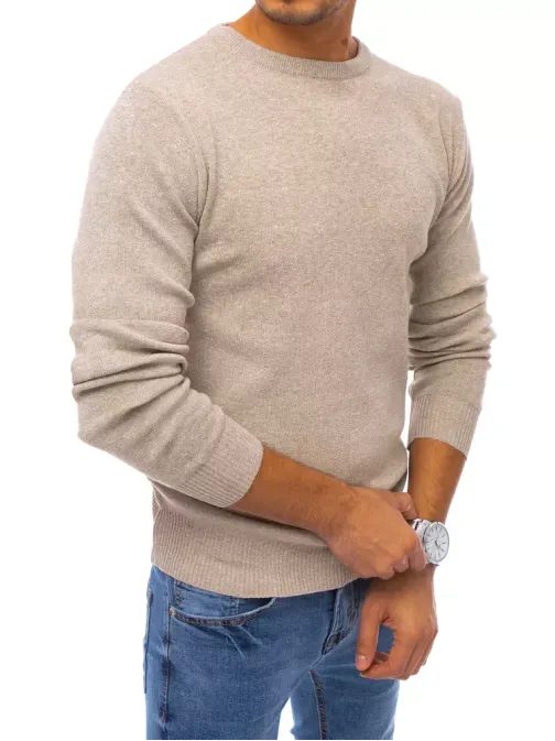 Béžový jednoduchý sveter