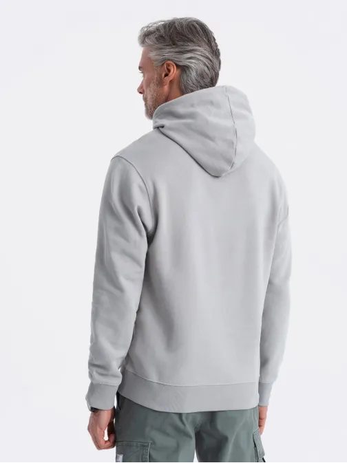 Nadčasová šedá mikina V8 SSBN-0177