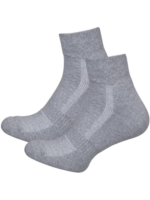 Medium sivé športové pánske ponožky