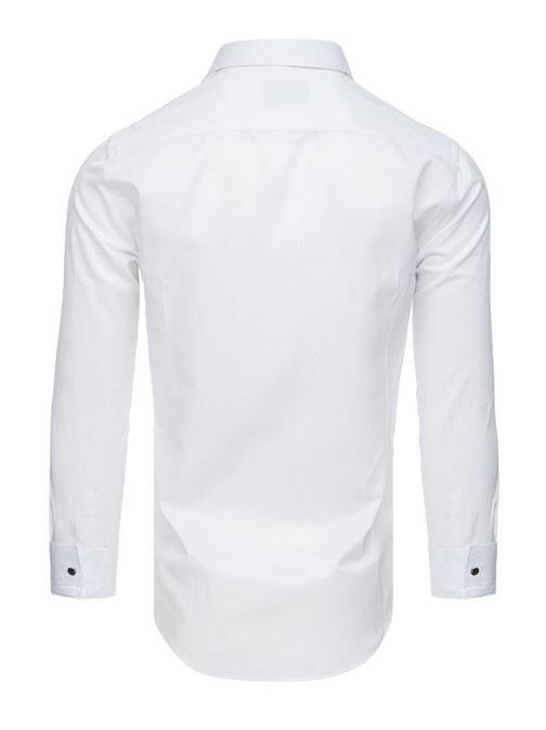 Zaujímavá smokingová košeľa biela