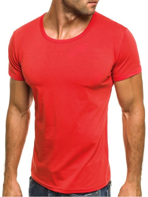 Červené tričko J. STYLE 712006 v jednoduchom prevedení