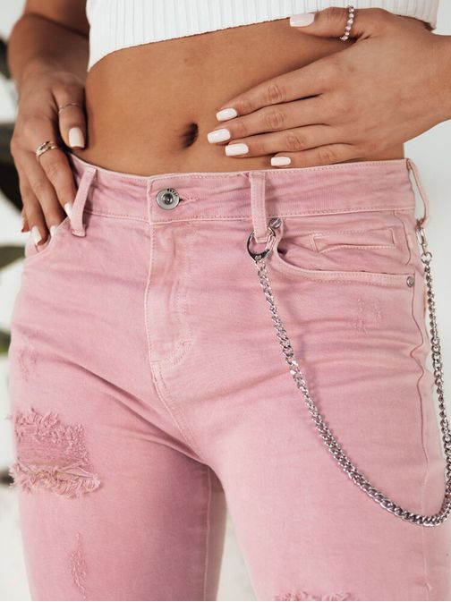 Moderné dámske ružové rifle s retiazkou Alex