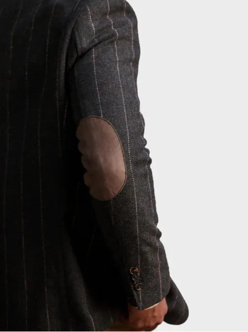 Štruktúrované grafitové pánske sako V3 BLZB-0137