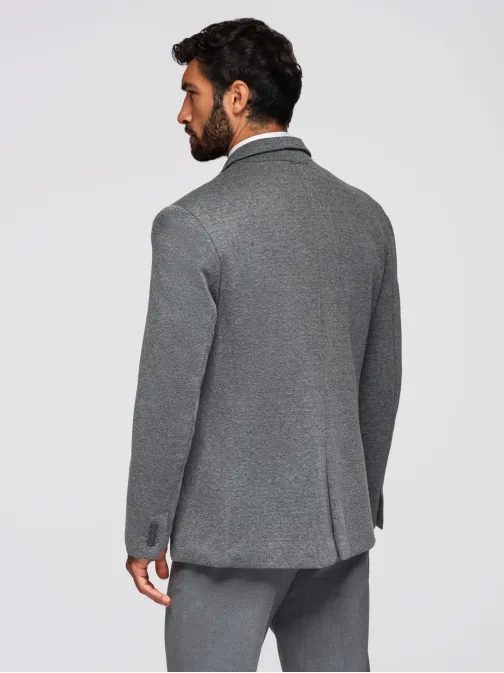 Trendy grafitové sako pre pánov V1 BLZB-0100