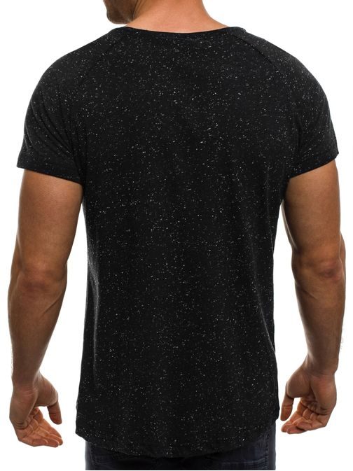 Čierne tričko s pofŕkaným vzhľadom MADMEXT 1838