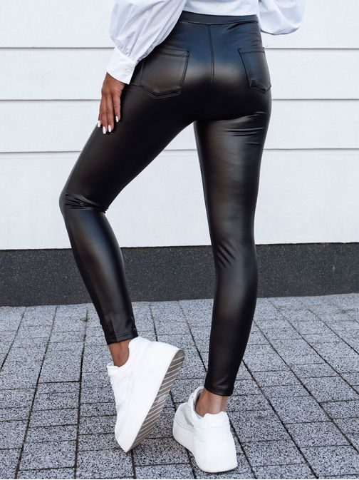 Dámske čierne voskované nohavice Tarmz