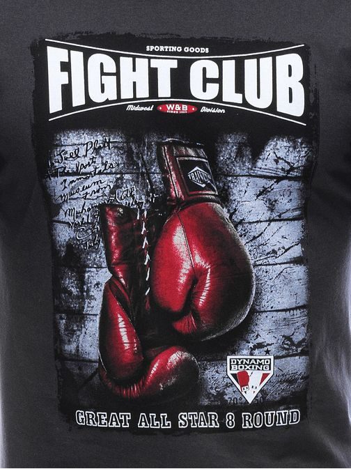 Pánske grafitové tričko Fight S1861
