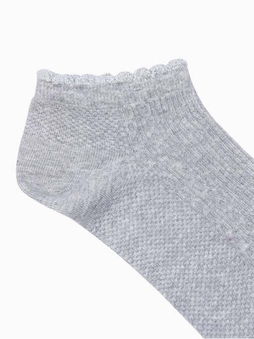 Bavlnené dámske ponožky v šedej farbe ULR099