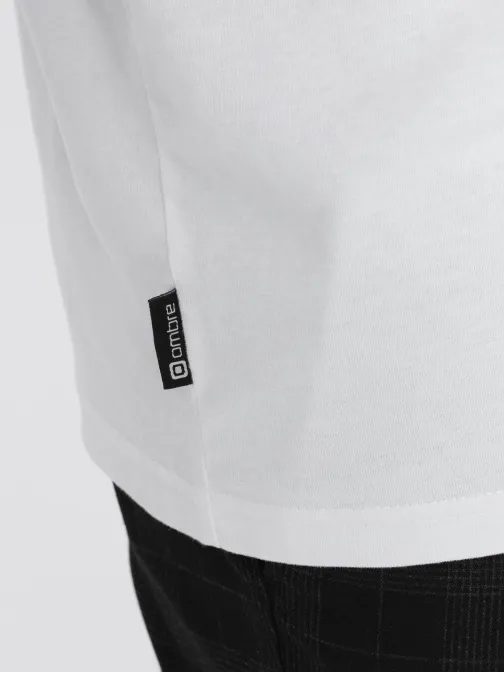 Biele tričko v štýle streetstyle V8 TSCT-0108