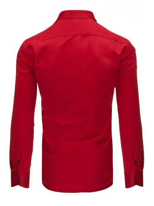 Výrazná červená košeľa pre pánov